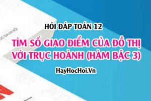 Tìm số giao điểm của đồ thị (hàm bậc 3) với trục hoành Ox? Toán lớp 12 - Hỏi đáp
